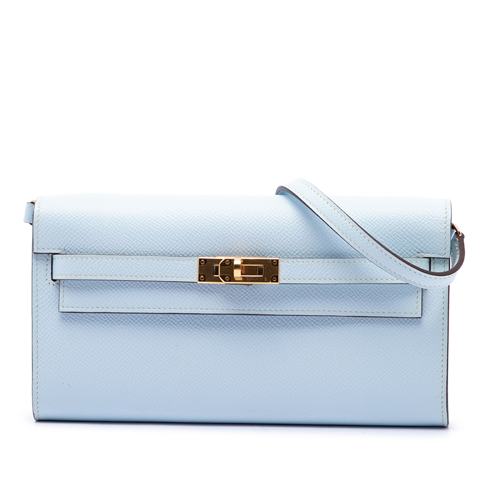 Pre-Loved Hermes Epsom Kelly To Go Wallet